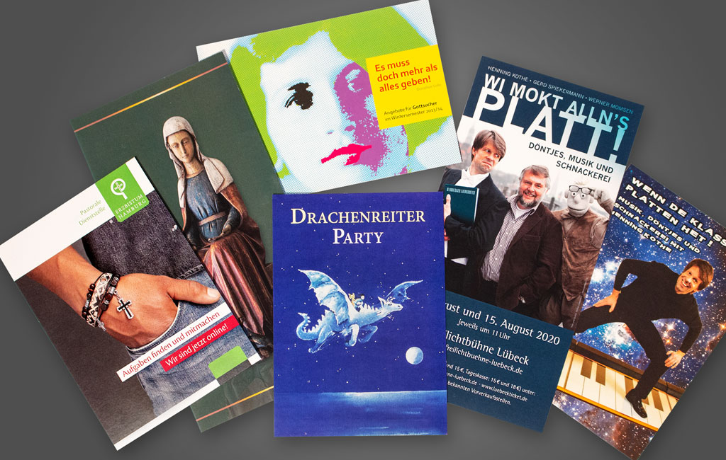 Postkartenentwürfe von Tanja Kammel